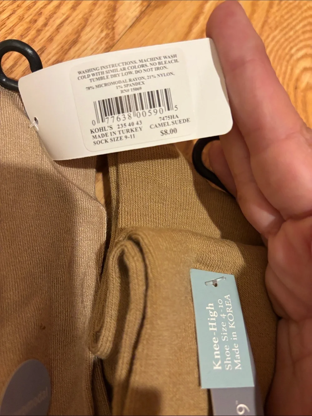 Kohl's Kids Ribbed Tights Pack - Cream, Navy, Tan, Brown, Black